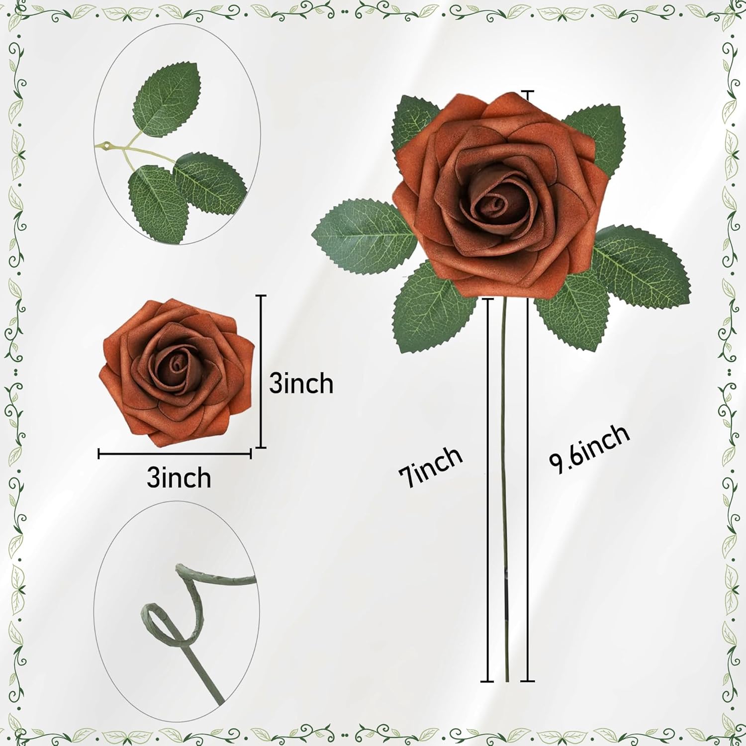 ดอกกุหลาบประดิษฐ์ 25 ชิ้น สำหร - Florist Supply Bulk บทวิจารณ์และราคา